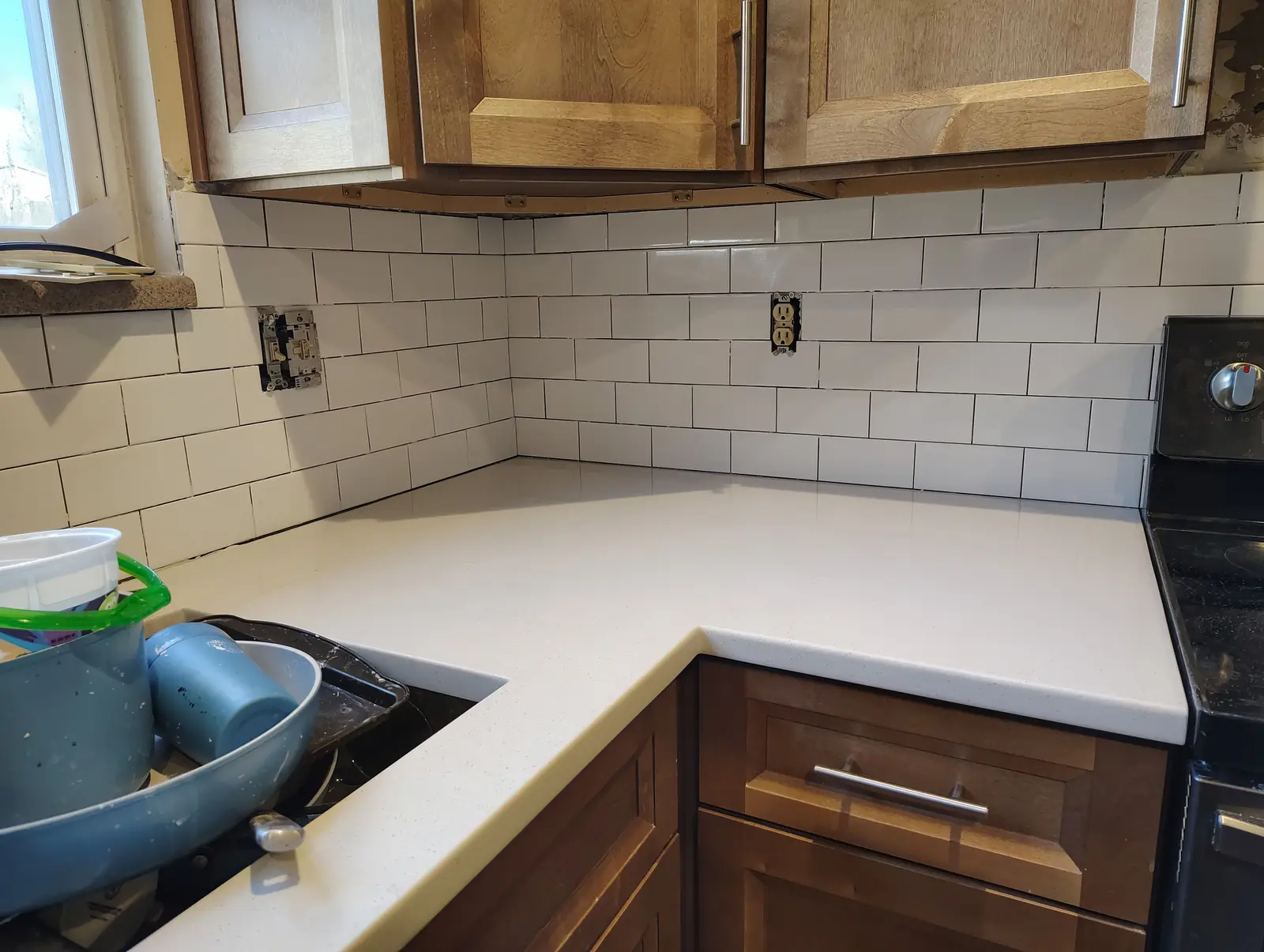 Kitchen Backsplash and Bathroom Floor Tile